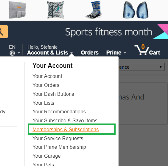 How do i cancel my britbox subscription on 2025 amazon