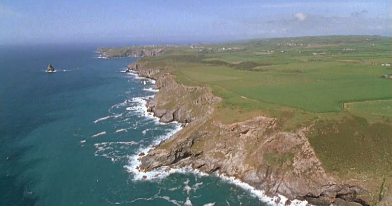 rocky english coastline