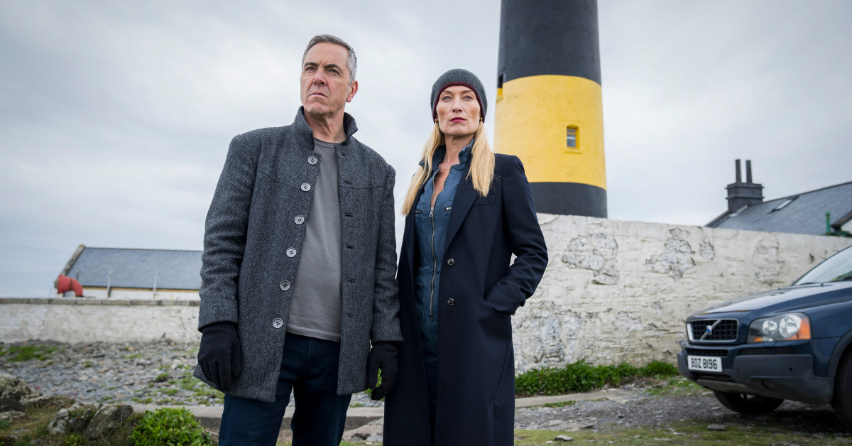 james nesbitt in bloodlands season 2 against coastal backdrop